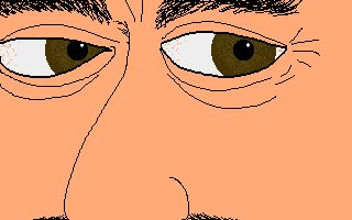 Bartender squinting